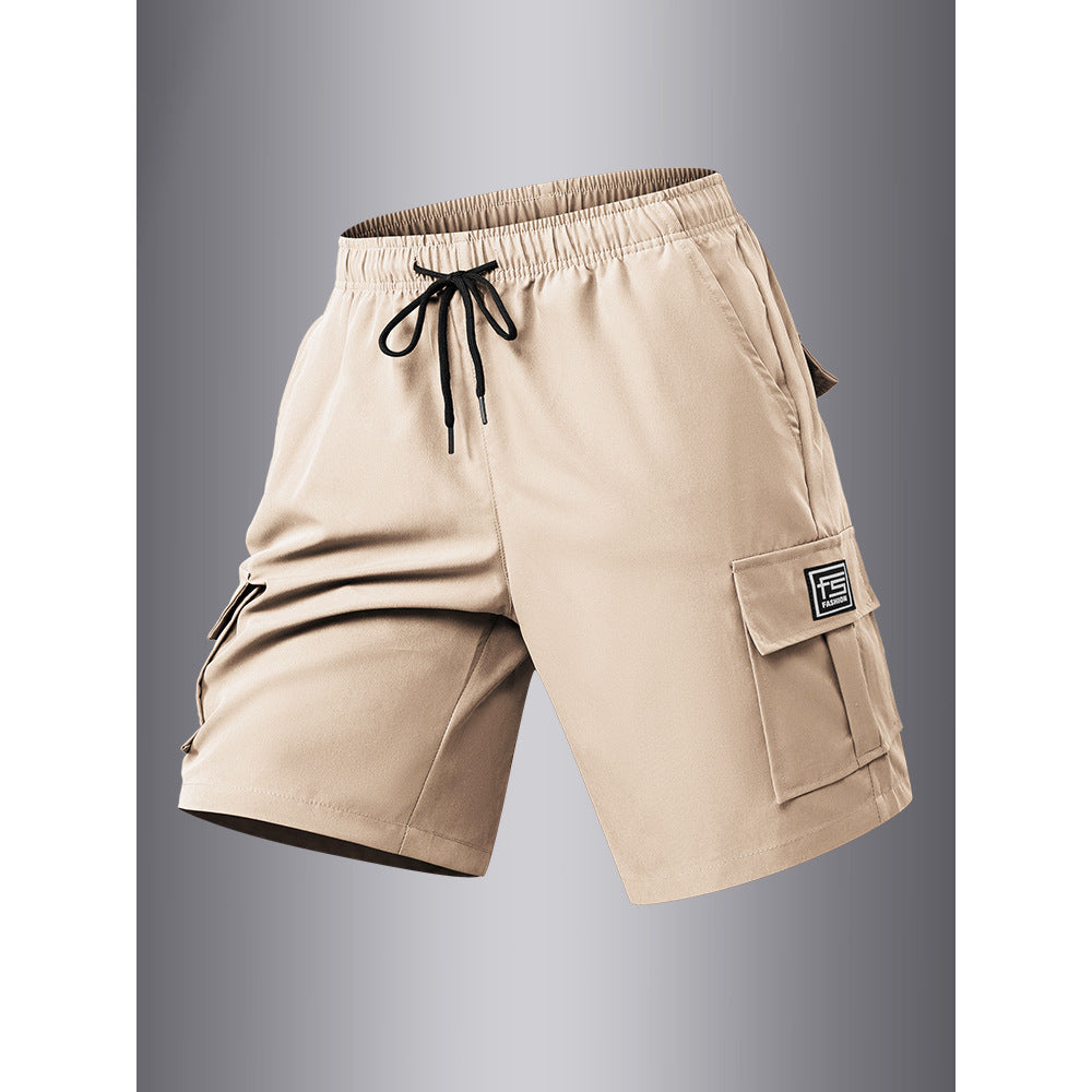 size standard summer cargo shorts for men, casual outdoor hiking multi-pocket shorts
