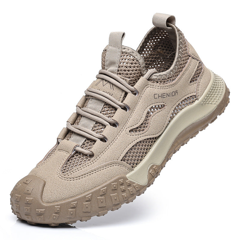 Work Safety Shoes for Men, Breathable Mesh Casual Shoes, Slip-Resistant Durable Hiking Shoes