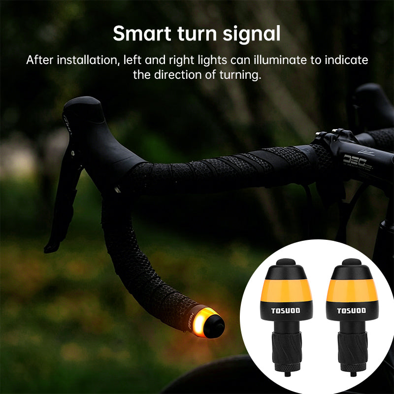 LED Bike Turn Signal Lights – Smart Handlebar End Indicators for Safe Cycling