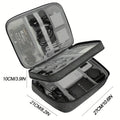 Waterproof Travel Cable Organizer Bag Portable Digital Electronics Storage Pouch for USB Cables Chargers & Gadgets