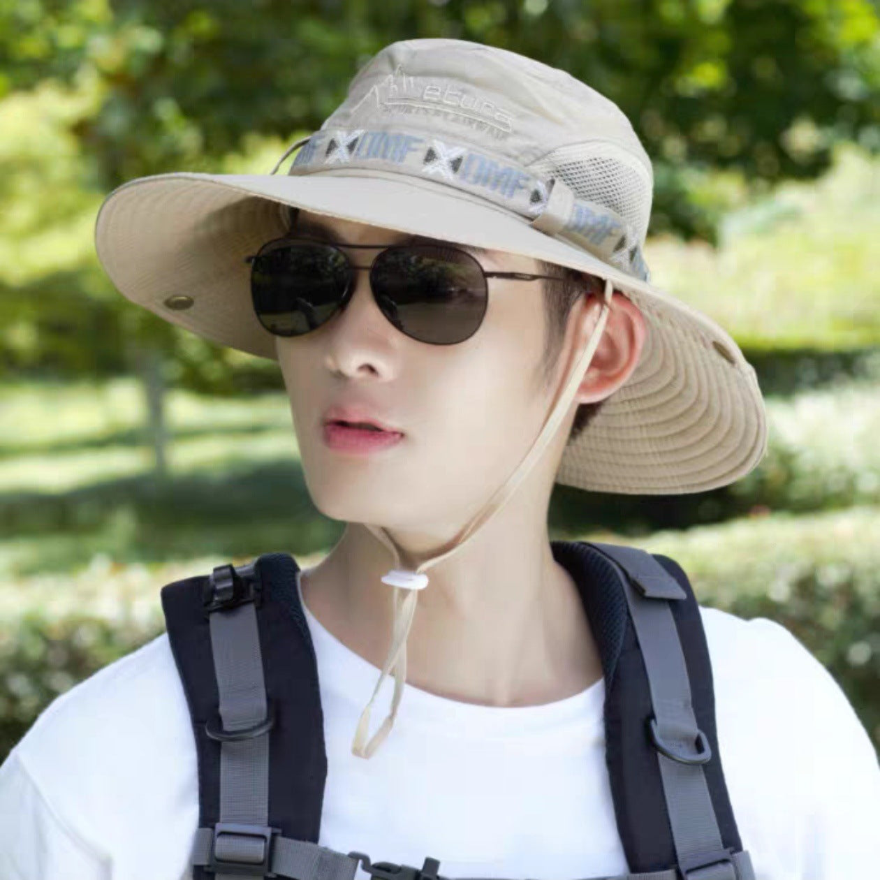 Men's  Bucket Hat Outdoor Sun Protection Wide Brim Hat Fishing Cap Beach Hiking Sun Hat