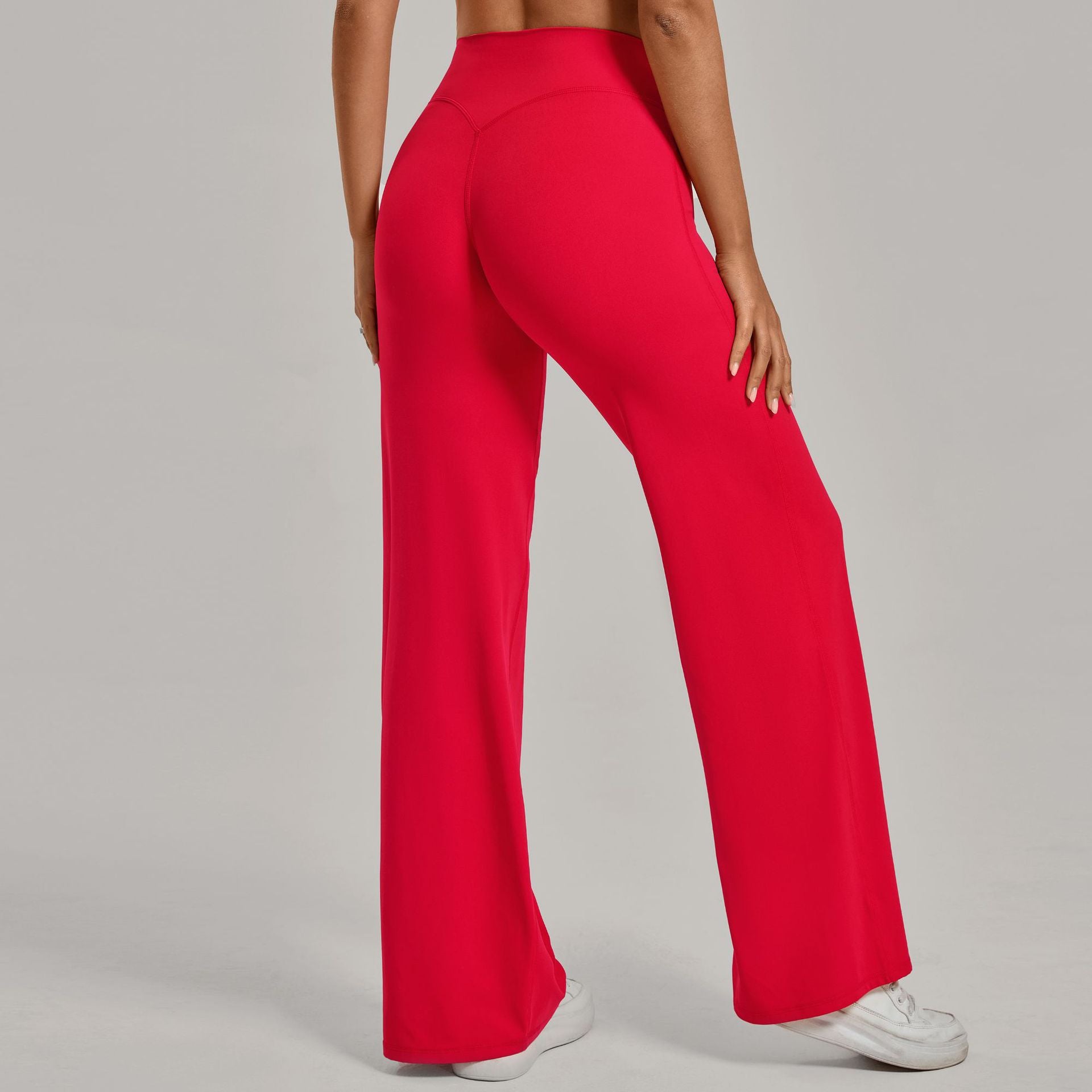 Comfortable High-Waisted Straight Leg Yoga Pants for Women
