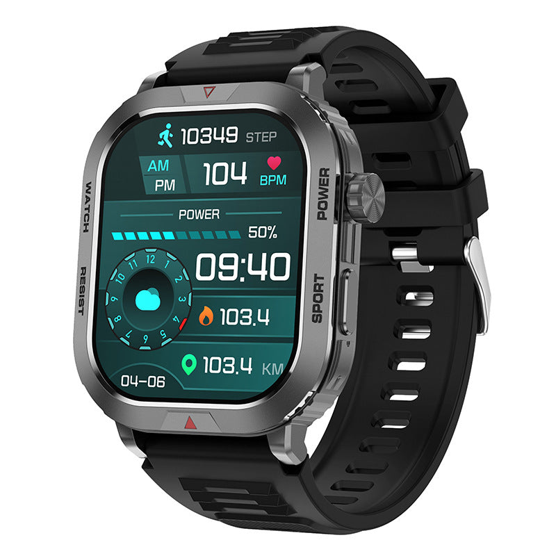 Smart Watch with Bluetooth Calling, Message Push Notification, Heart Rate Monitor, Step Counter, and Sports Tracking - ZW66 Smartwatch