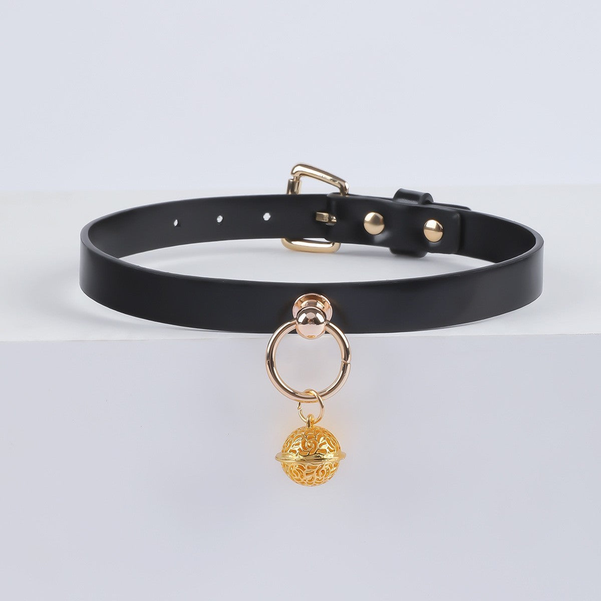 PU Leather Alloy Collar with Rope for Adult Accessories, Neck Strap for Women, Sexy Choker with Tether