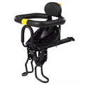 Heavy Duty Front Bicycle Child Seat - Supports 35kg - Adjustable Kids Bike Seat with 3-Point Safety Belt & Non-Slip Pedals