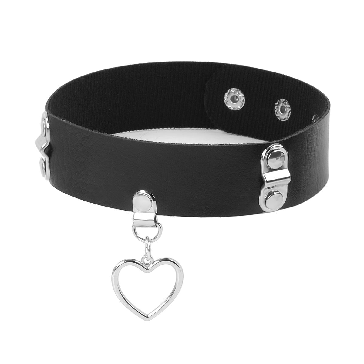 PU Leather Alloy Collar with Rope for Adult Accessories, Neck Strap for Women, Sexy Choker with Tether