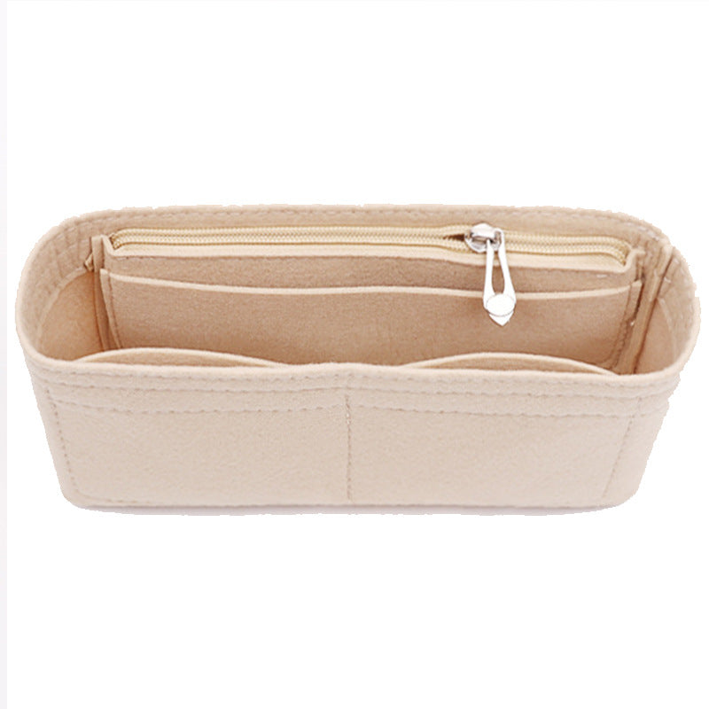 Solid Color Cosmetic Phone Storage Organizer Large Capacity Inner Bag Compartment