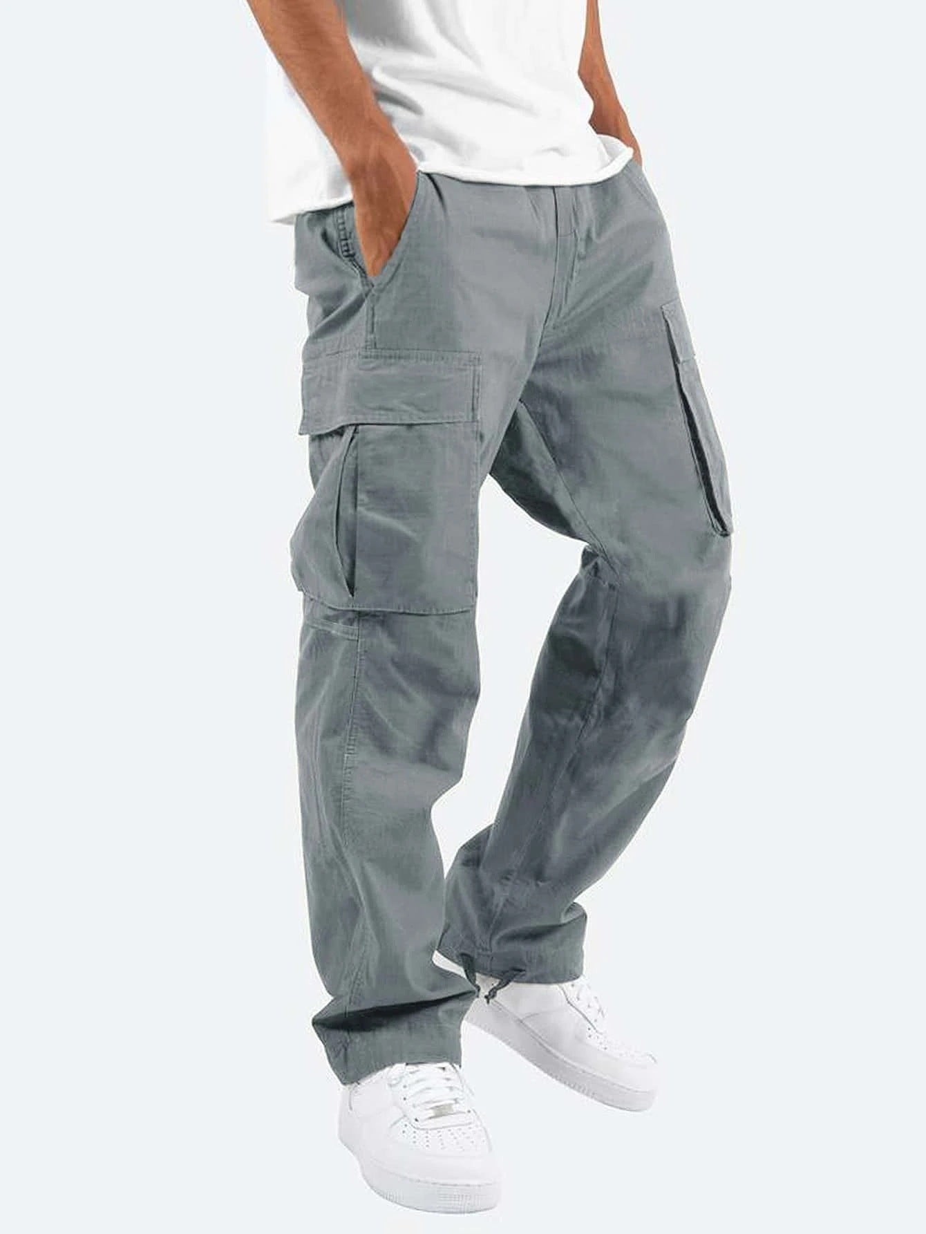 Men's Cargo Pants Long Trousers for Casual and Sporty Wear