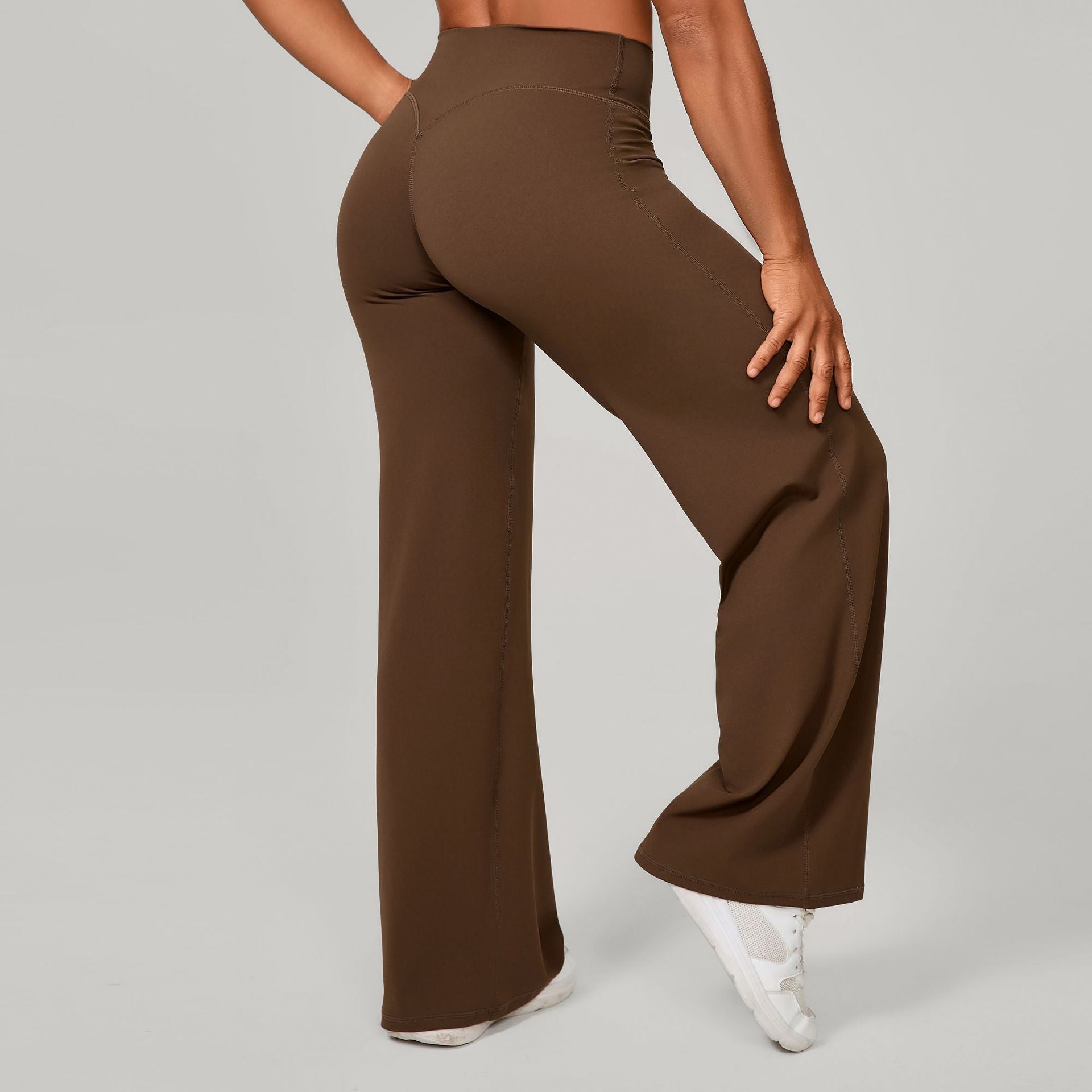 Comfortable High-Waisted Straight Leg Yoga Pants for Women