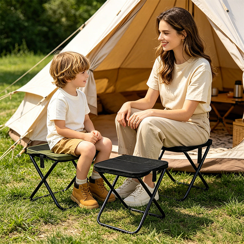 Outdoor Folding Chair, Portable Fishing Chair, Compact Train Stool, Foldable Camping Chair, Mini Camping Bench