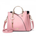 Color-blocked  large-capacity shoulder bag with high-quality crossbody design