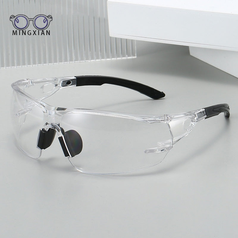 Professional Cycling Protective Glasses Frameless Integrated Safety Goggles Windproof