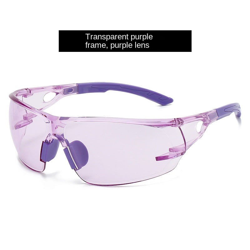Professional Cycling Protective Glasses Frameless Integrated Safety Goggles Windproof