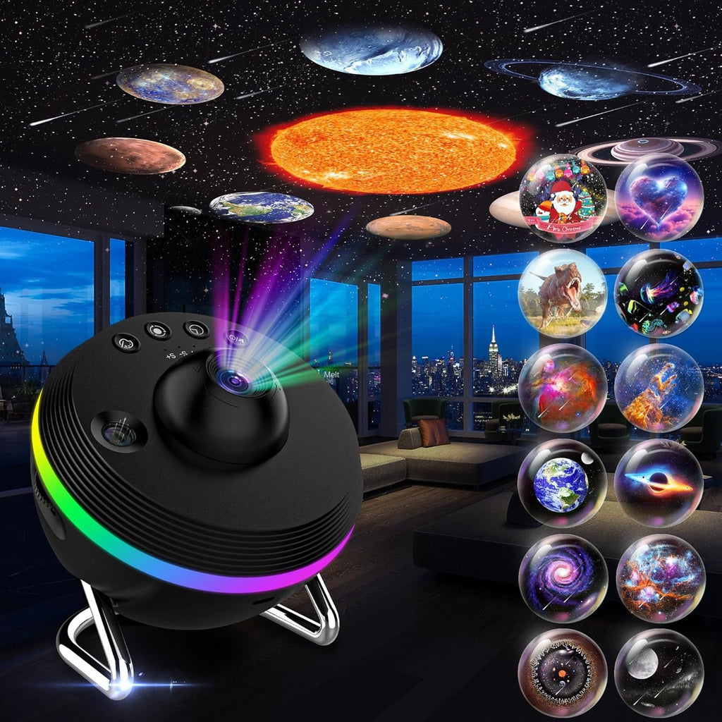 Dynamic Meteor Projection Lamp Galaxy Starlight Full Sky Stars Bedroom Ambient Star Projector