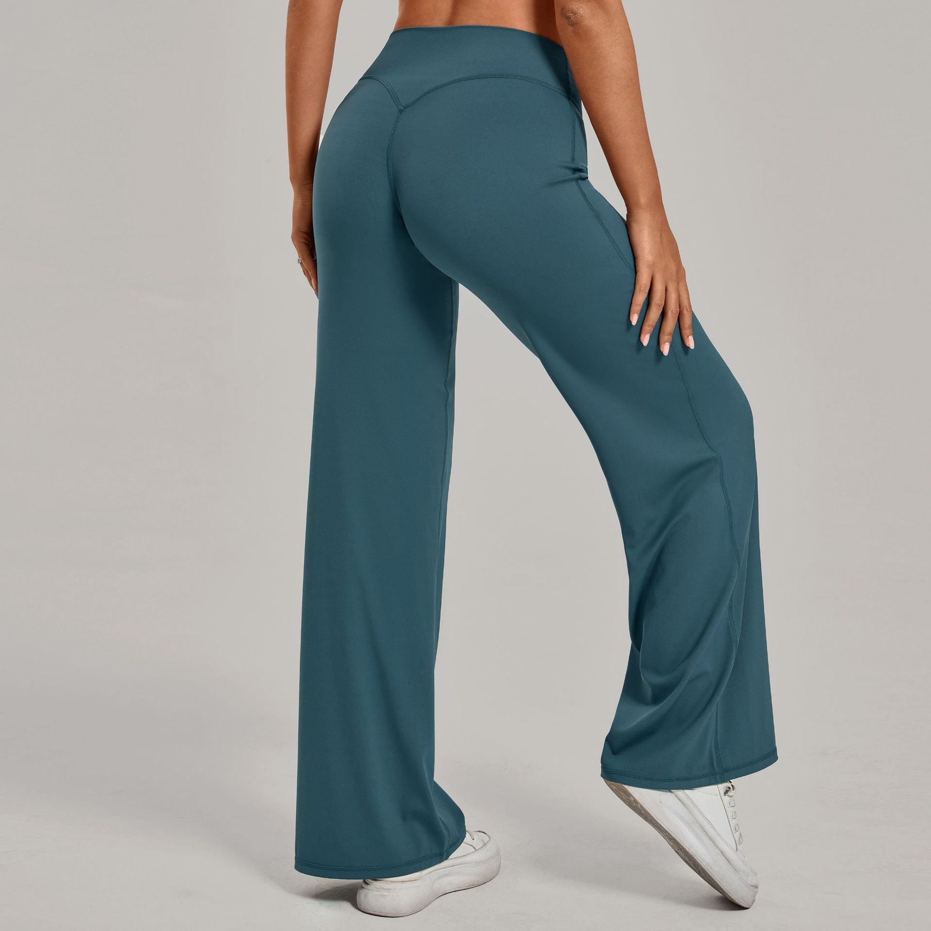 Comfortable High-Waisted Straight Leg Yoga Pants for Women