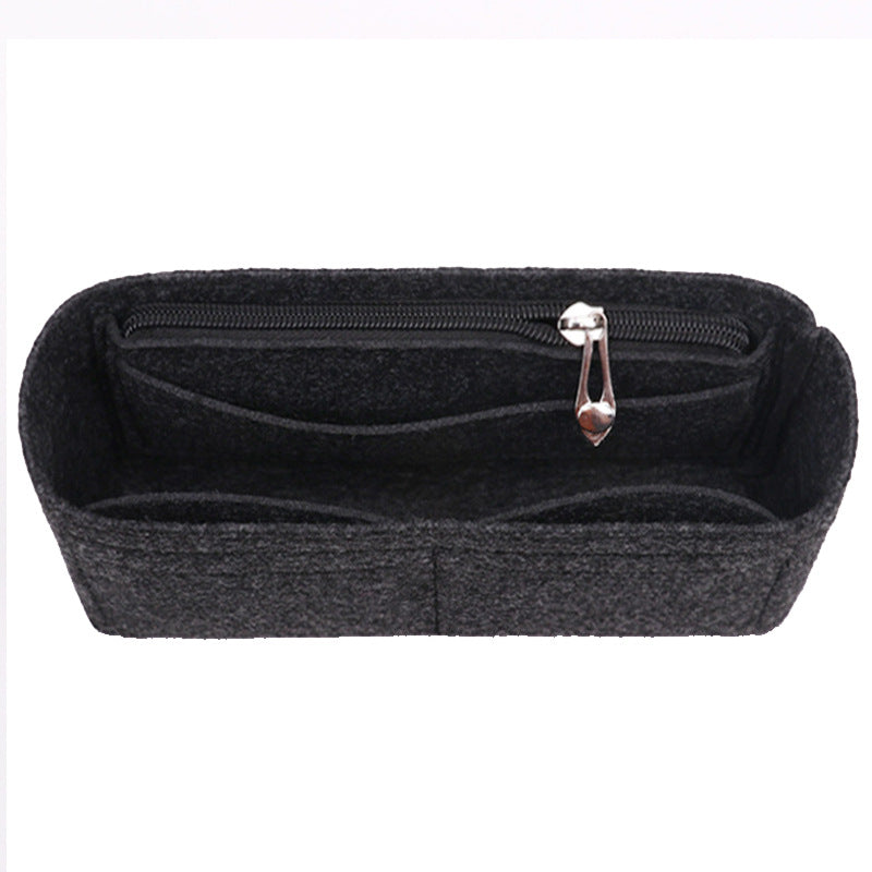 Solid Color Cosmetic Phone Storage Organizer Large Capacity Inner Bag Compartment