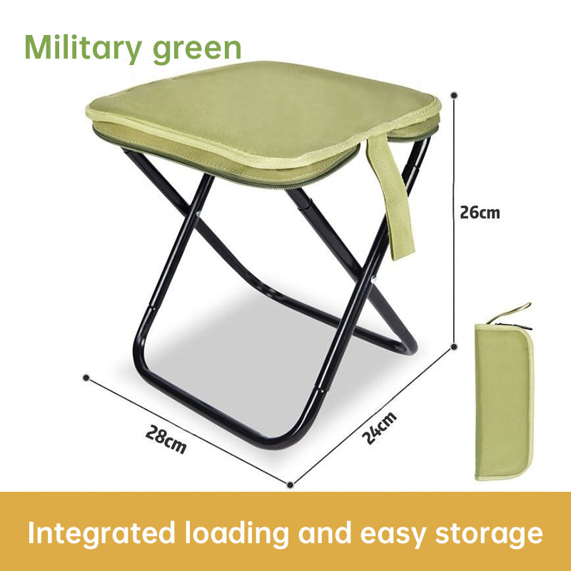 Outdoor Folding Chair, Portable Fishing Chair, Compact Train Stool, Foldable Camping Chair, Mini Camping Bench