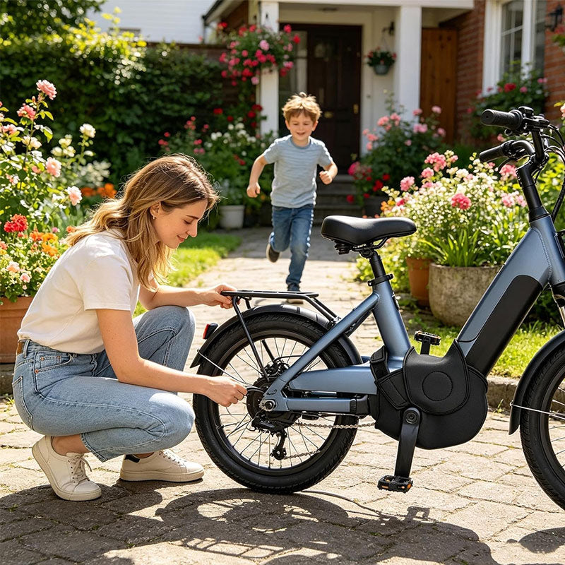 Neoprene Motor Cover for Electric Bikes – Waterproof Dustproof Protection for E-Bike and Off-Road Cycling