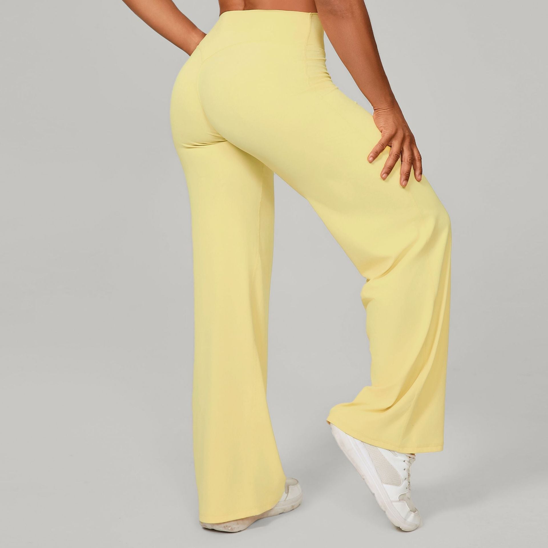 Comfortable High-Waisted Straight Leg Yoga Pants for Women