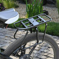 Aluminum Alloy Rear Bike Rack, Universal Cargo Carrier for Mountain, Road & Adventure Bicycles