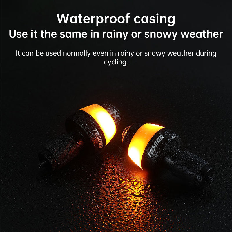 LED Bike Turn Signal Lights – Smart Handlebar End Indicators for Safe Cycling
