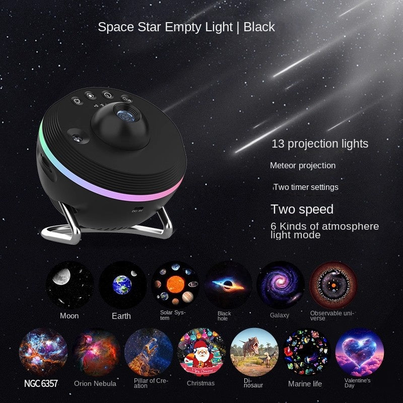 Dynamic Meteor Projection Lamp Galaxy Starlight Full Sky Stars Bedroom Ambient Star Projector