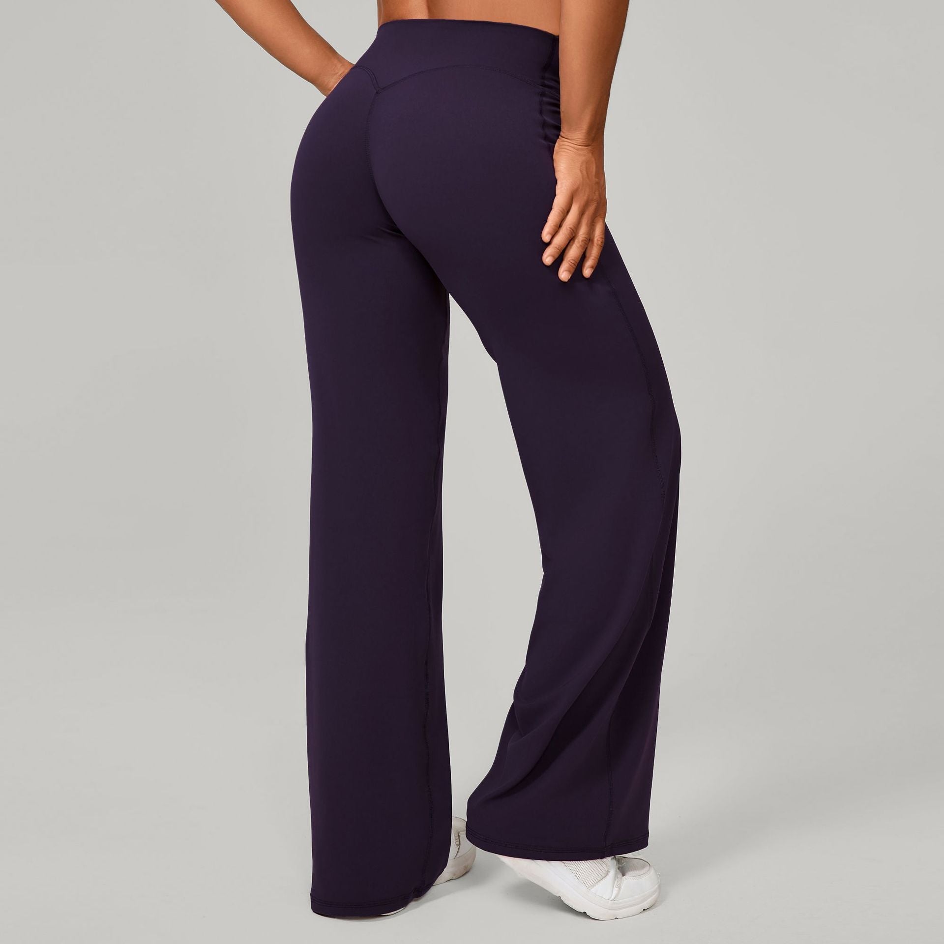 Comfortable High-Waisted Straight Leg Yoga Pants for Women