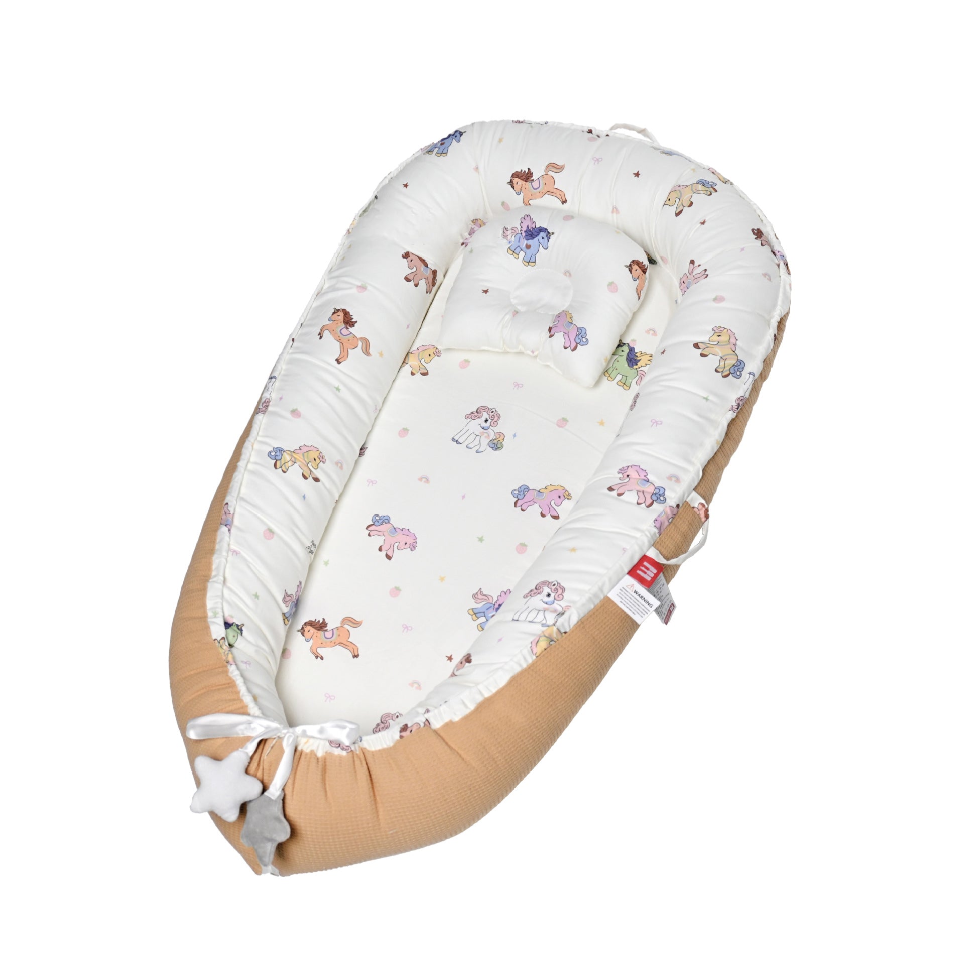 Removable and washable portable baby crib baby pillow travel crib