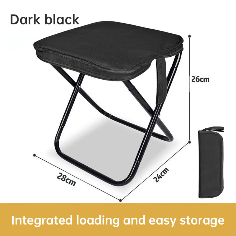 Outdoor Folding Chair, Portable Fishing Chair, Compact Train Stool, Foldable Camping Chair, Mini Camping Bench