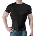 Men's Concealed Carry Holster Shirt - Short Sleeve Tactical Tee with Side Pistol Pockets, EDC Base Layer