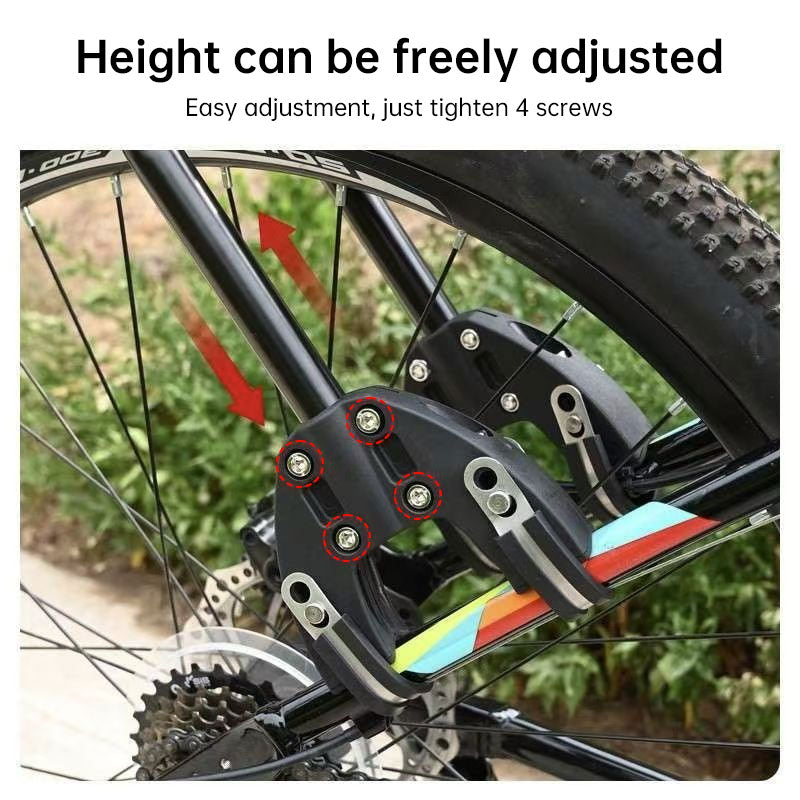 Aluminum Alloy Rear Bike Rack, Universal Cargo Carrier for Mountain, Road & Adventure Bicycles