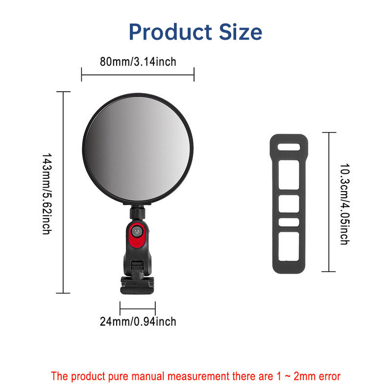 Electric Scooter Rearview Mirror for Ninebot MAX G3/G2/G30/ZT3/GT3/F3/E2/F2Pro/F2Plus/C2Pro/E8/F40/P100 Models