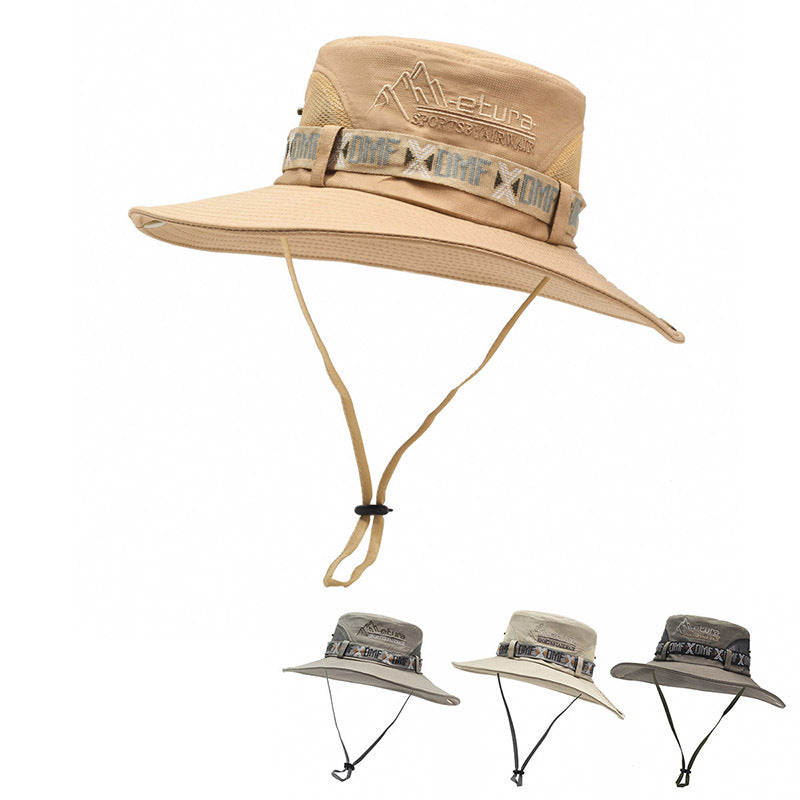 Men's  Bucket Hat Outdoor Sun Protection Wide Brim Hat Fishing Cap Beach Hiking Sun Hat