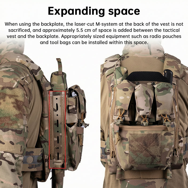 Ferro Style #10 Zipper MOLLE Panel – Tactical Rear Extension for FCPC Plate Carrier