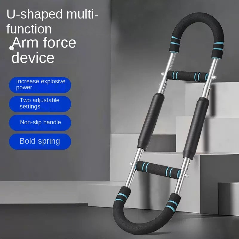 Multi-Function U-Shaped Arm Trainer, 3-Level Adjustable Home Fitness