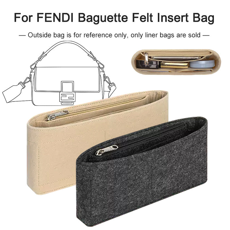 Solid Color Cosmetic Phone Storage Organizer Large Capacity Inner Bag Compartment